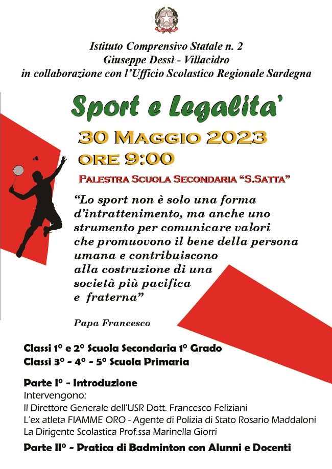 Locandina Sport e Legalità